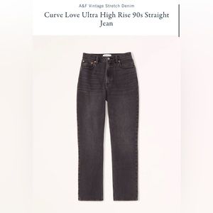Abercrombie & Fitch 90s straight curve love jeans